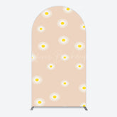 Lofaris Simple White Blooming Flowers Birthday Arch Backdrop